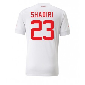 Camiseta de fútbol Suiza Xherdan Shaqiri 23 2ª equipación Copa Mundo 2022
